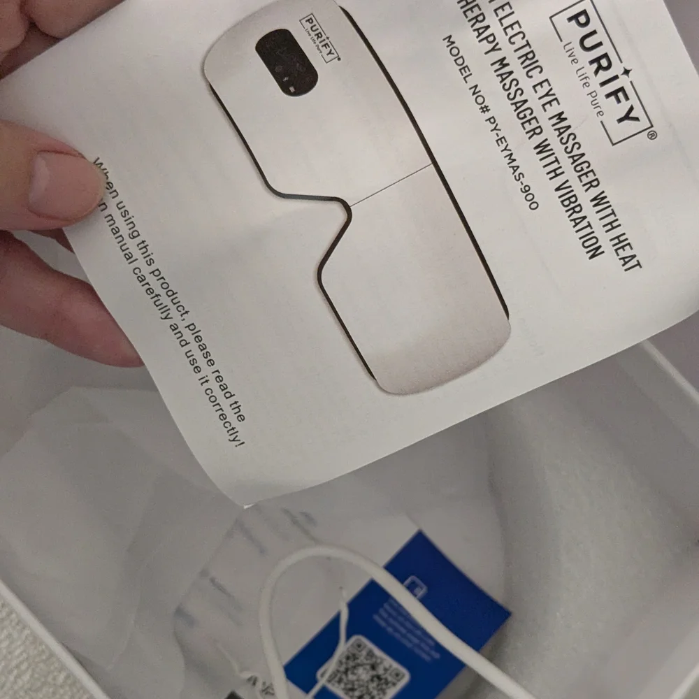 Bluetooth Electric Eye Massager - White